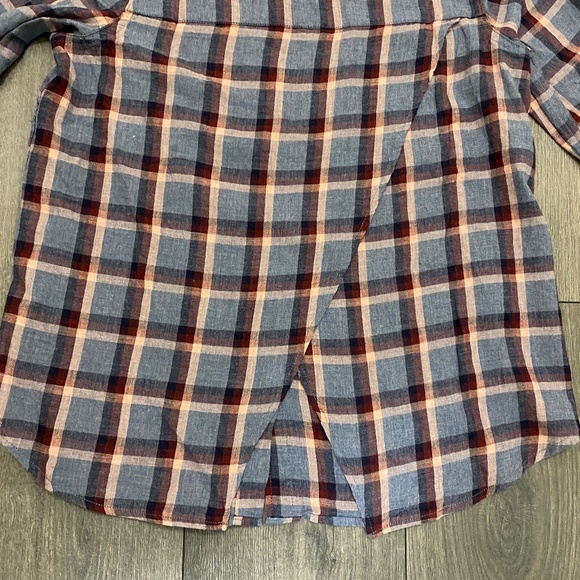 Marine Layer Meadow Button Down Blue Plaid Shirt Size S NWT - Picture 9 of 11